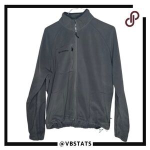 Columbia Men's XL Full Zip Dark Gray Fleece Lightweight‎ Jacket